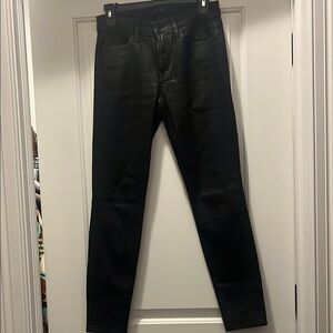 Sleek Black Leather Pants